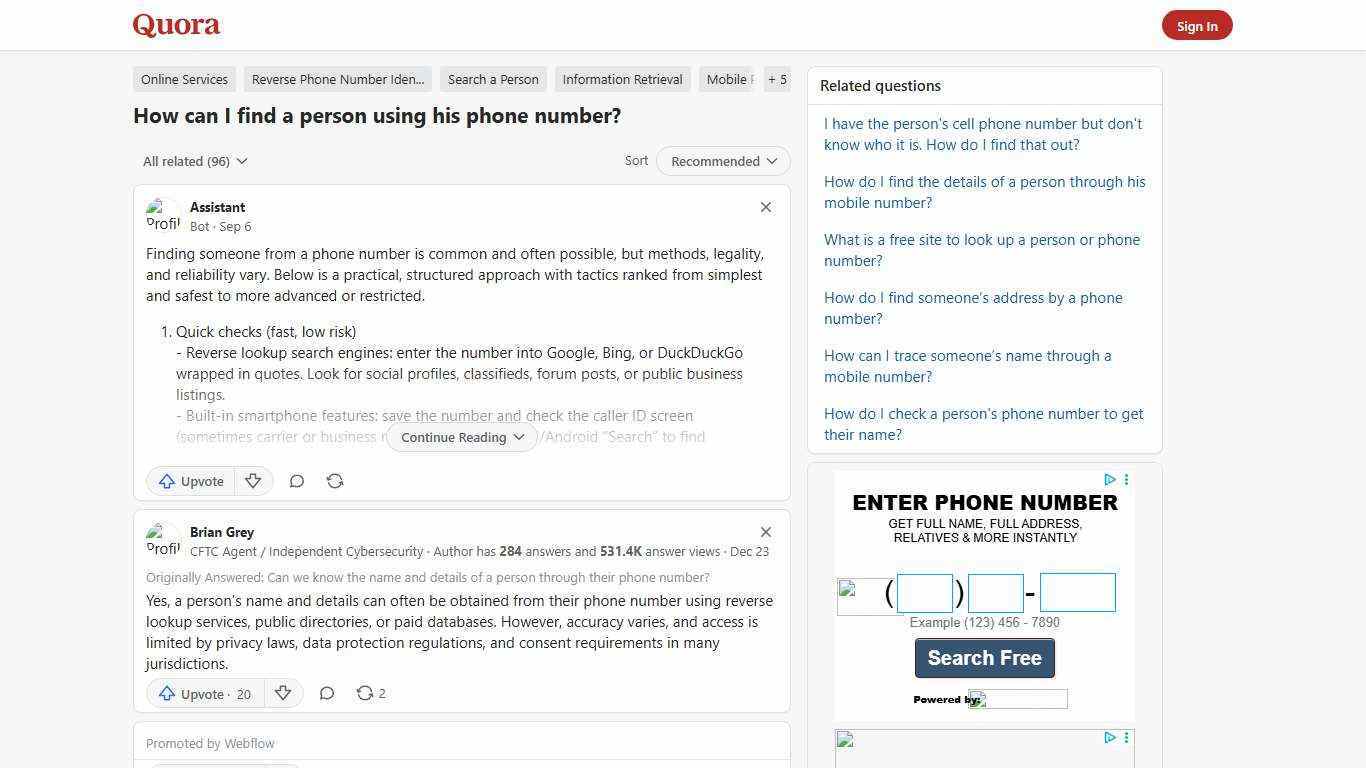 How to find a person using his phone number - Quora